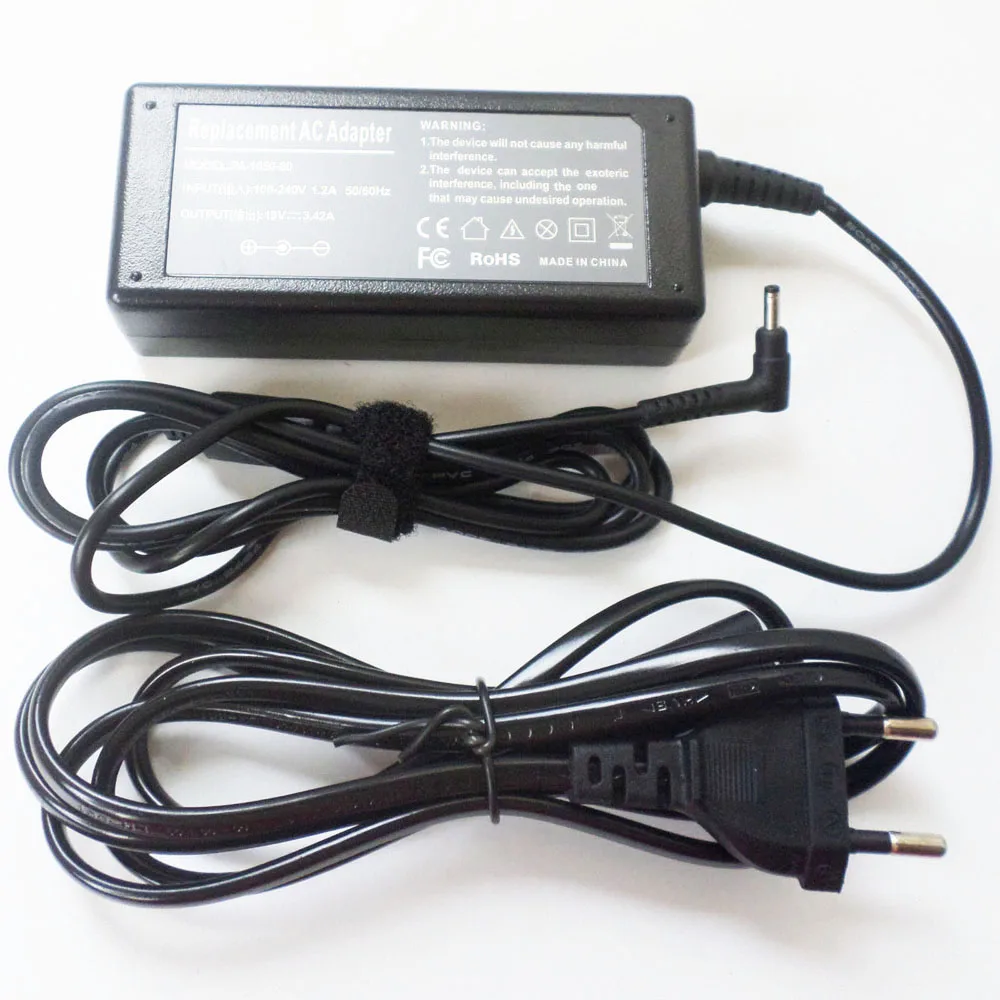 

New 19V 3.42A 65W Laptop AC Adapter Battery Charger Power Supply Cord For Acer NP.ADT11.00F KP.06503.007 3.0mm*1.1mm Notebook