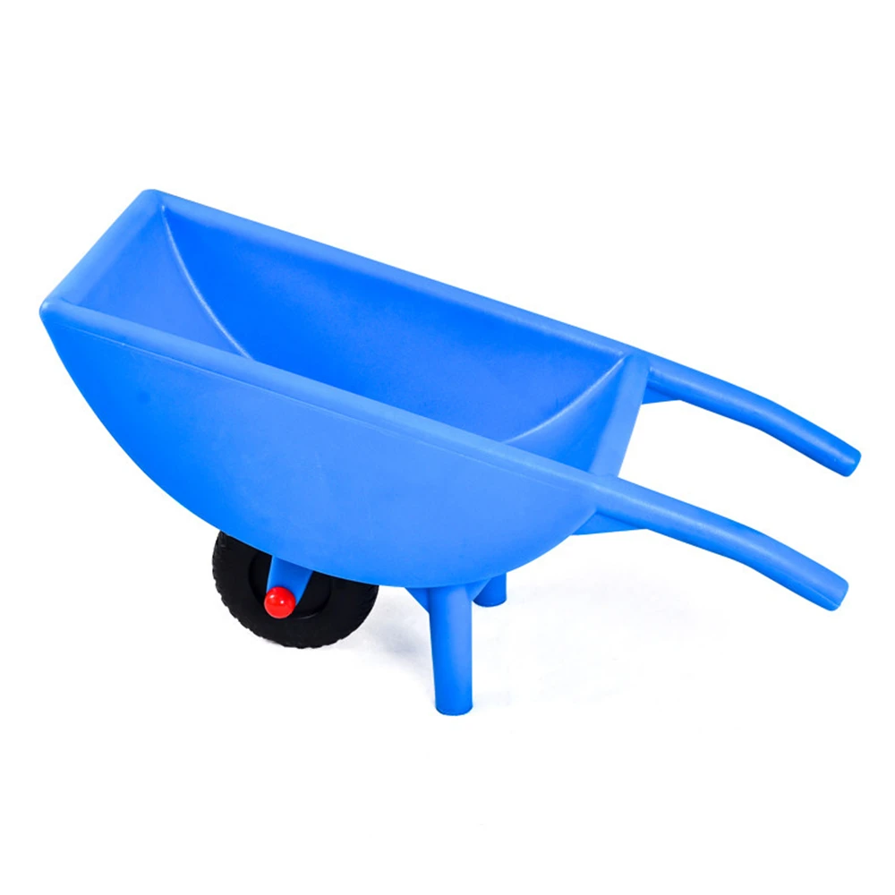 

Toy Garden Wagon Cart for Kids Wheelbarrow Boys and Girls Play Yardwork Hauling Sand Water Sticks Play Tools and Featured Molds