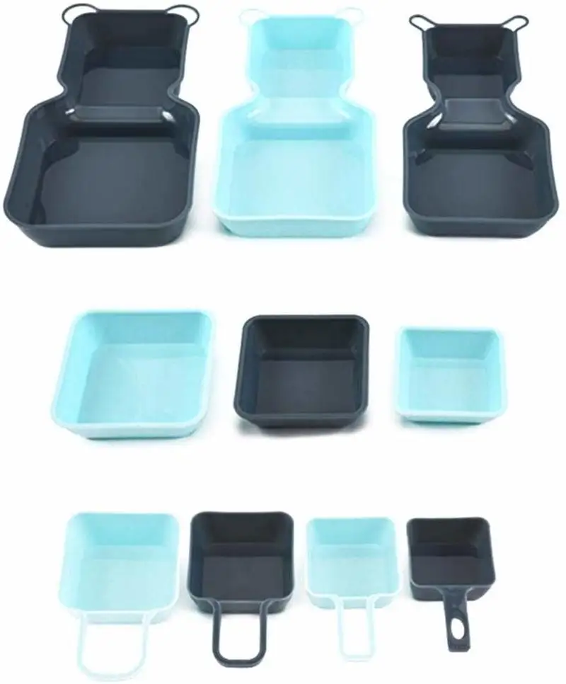 10 шт. Экологичная Большая квадратная миска из пшеничной соломы фруктовый салат