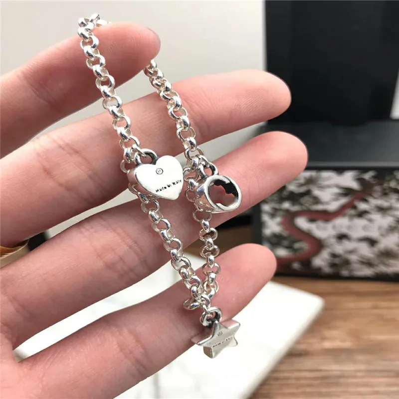 1:1 браслет из стерлингового серебра 925 пробы оригинальный классический с