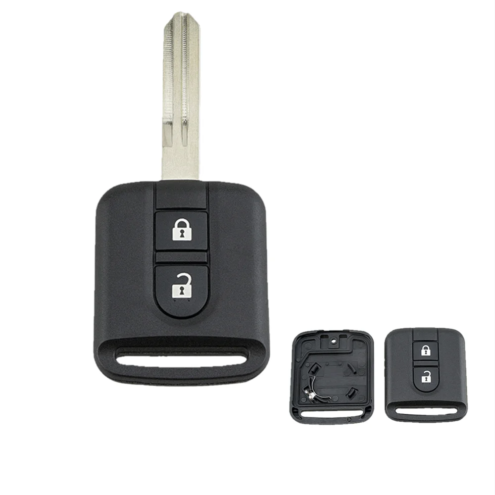 

For Nissan Key Shell 2 Buttons Remote key shell For Nissan Qashqai Navara Micra NV200 Patrol Y61 2002-2016 Car key Case
