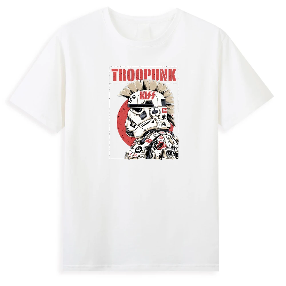 Disney с принтом в стиле Звездные войны Мужская футболки Мандалорское Troopunk футболка