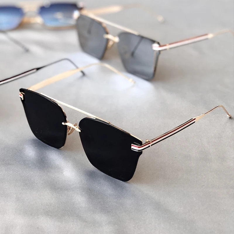 

2021 retro square sunglasses men's sunglasses large frame women's sunglasses