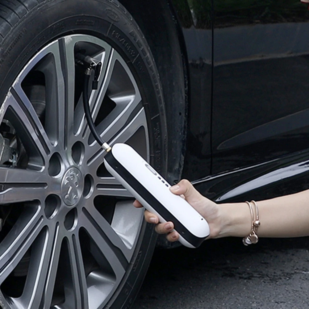 Barato Compresor De Aire Inalámbrico, Inflador De Neumáticos De Coche, Bomba Portátil De Bicicleta Con Batería Recargable, Accesorios De Automóviles