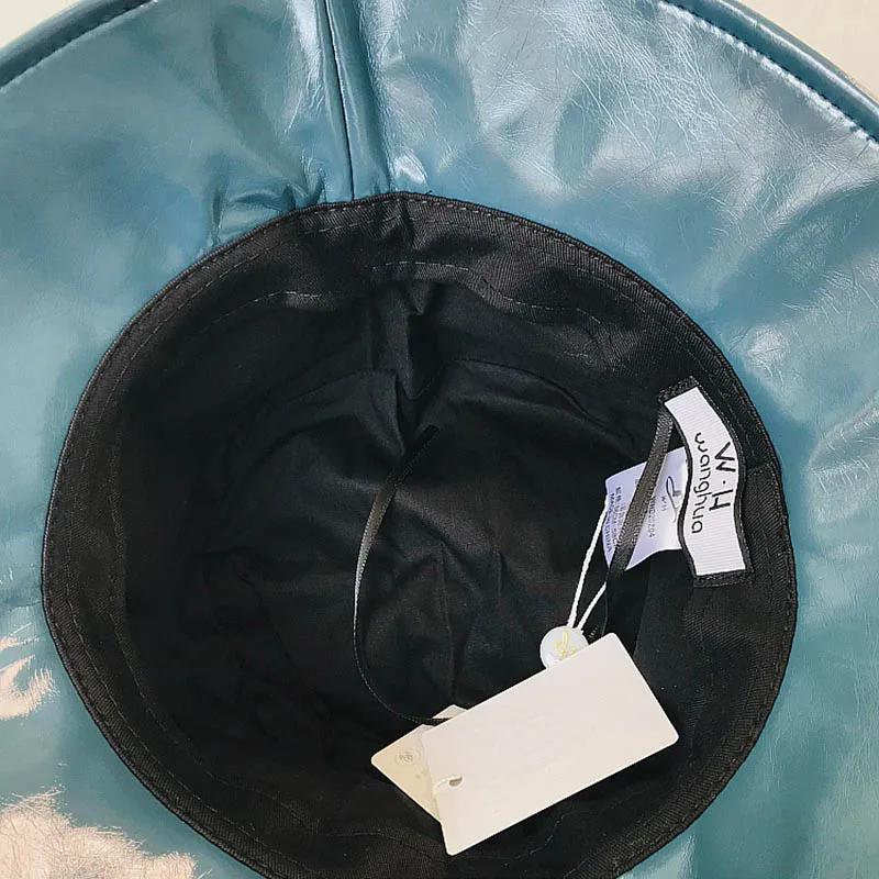 Женская панама из ПУ кожи в стиле панк | Аксессуары для одежды