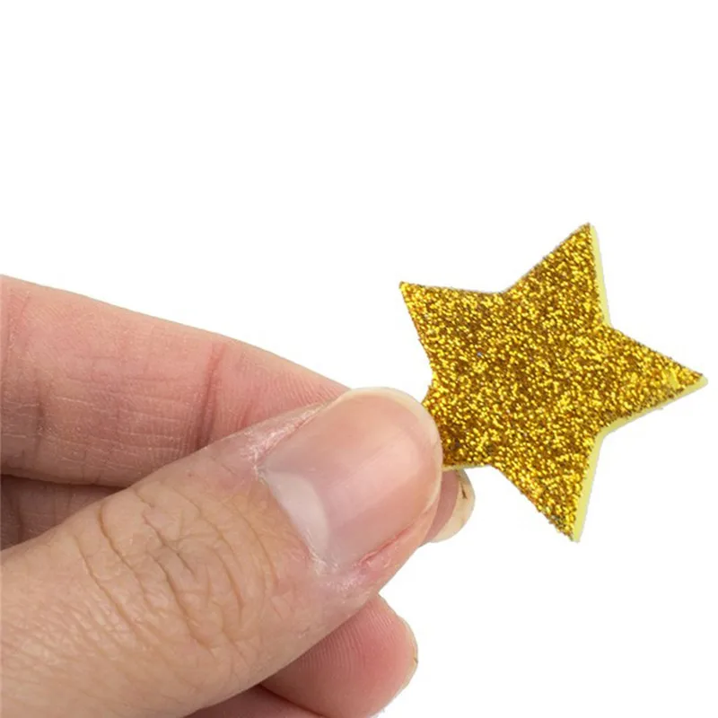 2021 3D Glitter Star Adhesive Foam Sticker Card Craft Cardmaking Scrapbooking Home Room Party Decoration Kid DIY Toys | Игрушки и хобби
