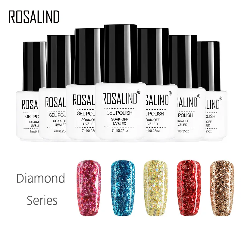 

ROSALIND Japanese coloured gum, gum, latex, red diamond series, 50 color gel, nail polish removable and tasteless.