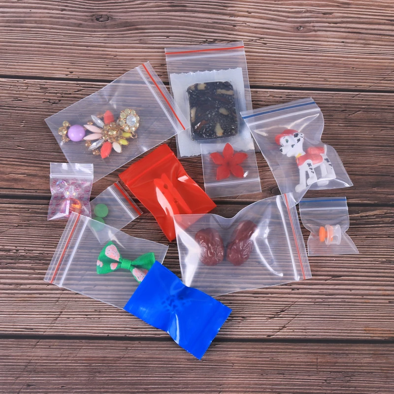 Мини-пакеты с застежкой-молнией 100 шт./лот |