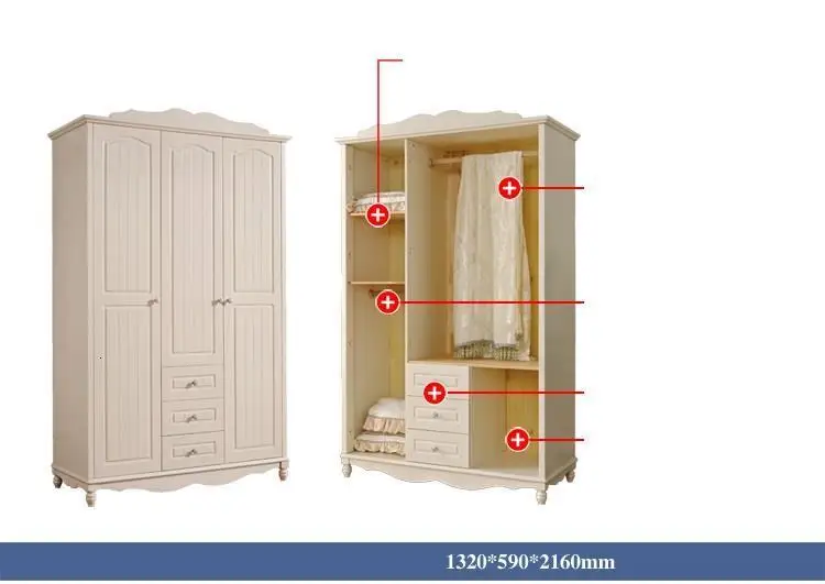 Madera деревянный шкаф Range Vetement для хранения кварто Европейский шкаф Mueble De Dormitorio мебель для спальни шкаф