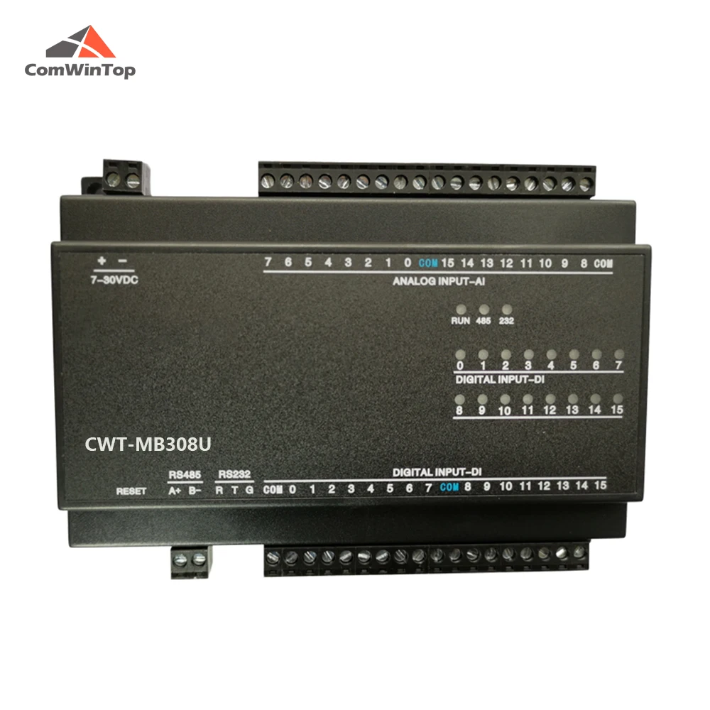 CWT-MB308U 16AI + 16DI RS485 RS232 Ethernet Modbus Rtu отложным воротником Tcp ввода/вывода Модуль сбора |