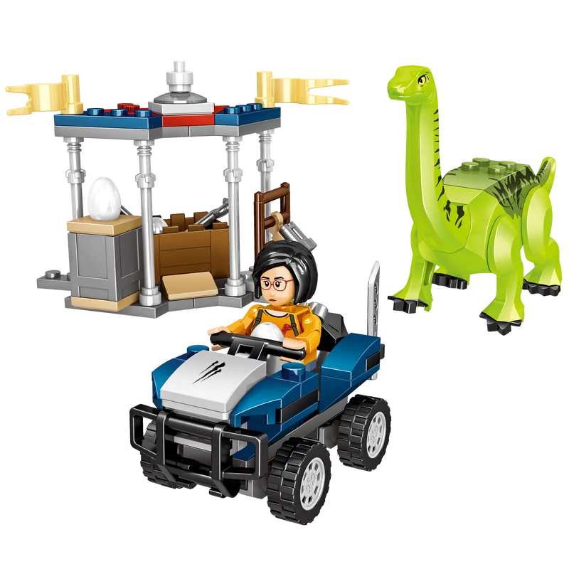 Набор для сборки динозавров T Rex игрушечные строительные блоки белый индоминус