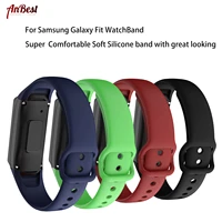 silicone watch band strap compatible for samsung galaxy bands soft tpu replacement wristband for samsung galaxy fit watch strap