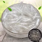 Пустые прозрачные желатиновые капсулы Vcaps, 1000 шт., прозрачные, Халяльные, раздельные коробки