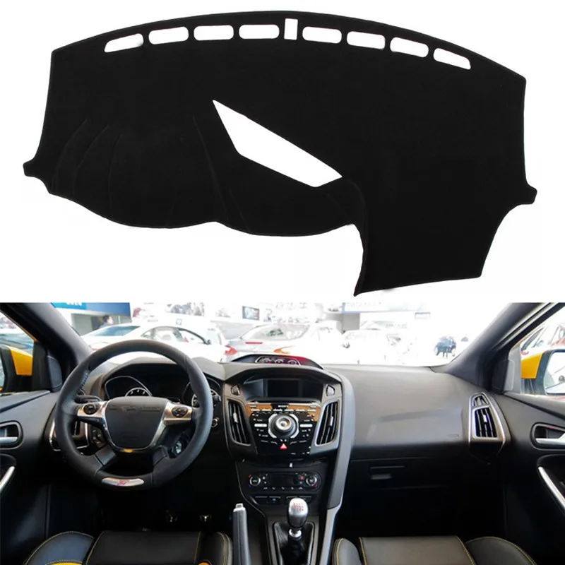 Анти УФ приборной панели автомобиля Обложка коврик с рельефом панель Dashmat