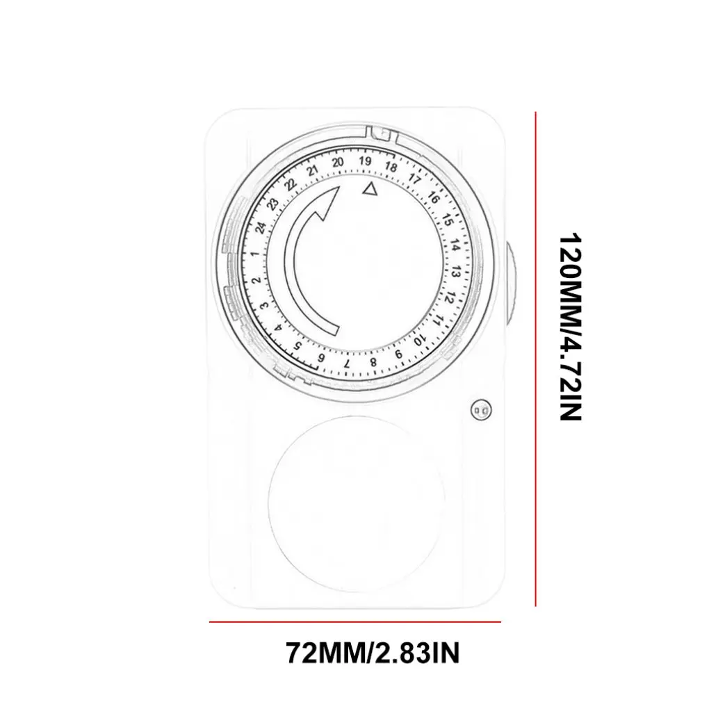Mechanical Timing Socket Mechanical Socket Timing Switch Household Time Control Smart Socket PC Material