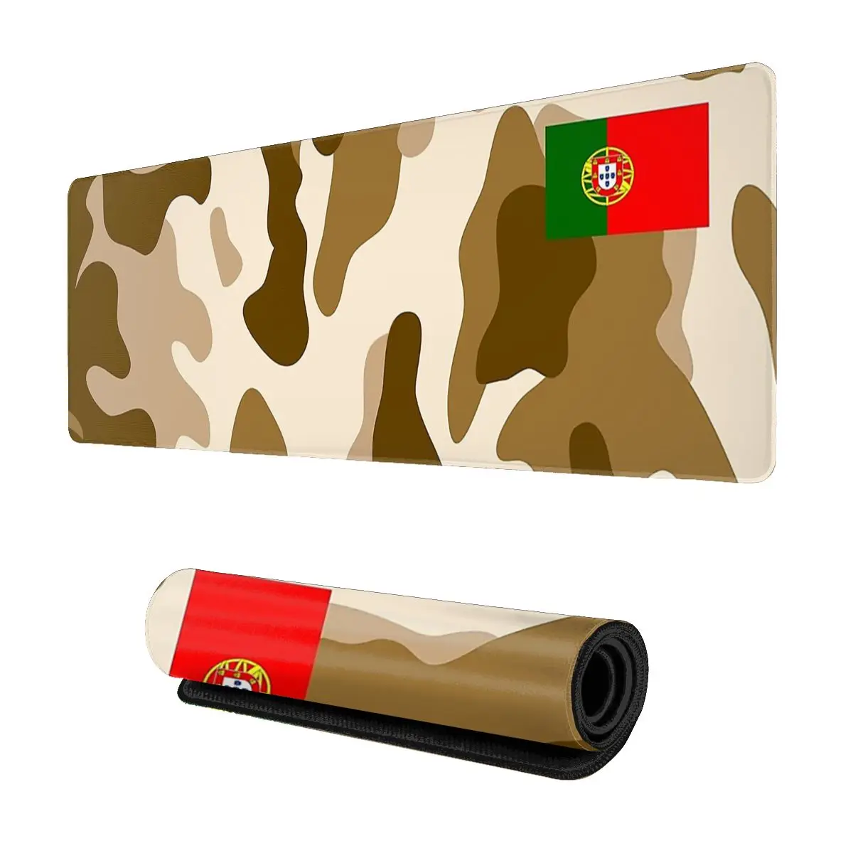 

Portugal Desert Camouflage Military Style Gaming Mouse Pad Keyboard Desk Mat Portuguese 90x40cm Waterproof Mousepad for Computer