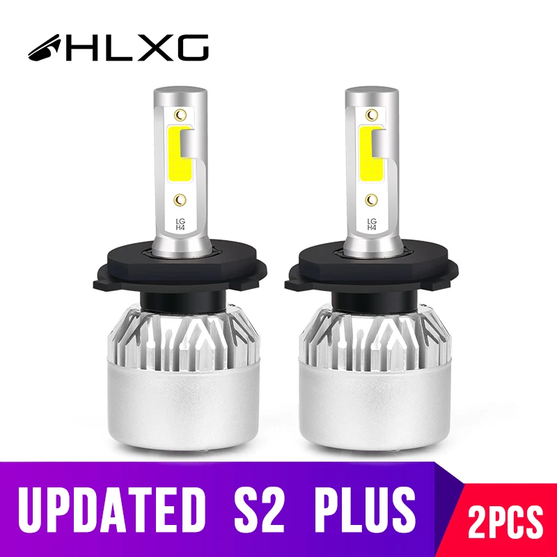 Обновленный H4 LED 9003 Автомобильные фары лампы 6500K 4300K 8000LM 36W теплый белый авто