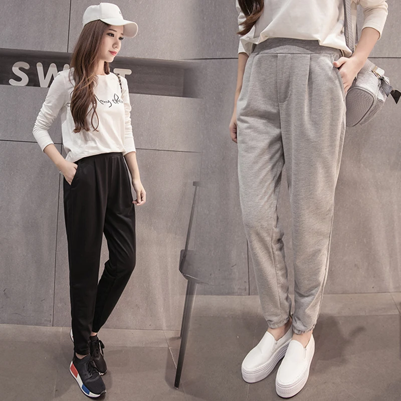 NIJIUDING женские спортивные штаны и джоггеры весна осень повседневные хлопковые