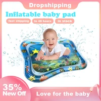 baby kids water play mat inflatable infant tummy time playmat toddler for baby fun activity play center baby toddler toys