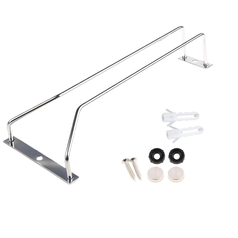 Подвесные держатели для Винных Бокалов стойка хромированная под шкаф из