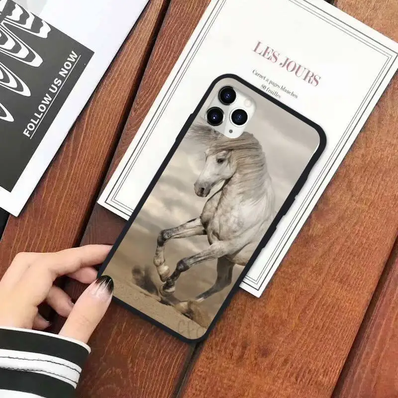 

Aniaml horse Phone Case for iPhone 11 12 pro XS MAX 8 7 6 6S Plus X 5S SE 2020 XR