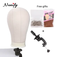 nunify 21 22 23 24 25 mannequin head for wigs head with stand wig cap for wig making kit tools holder hair net t pins comb