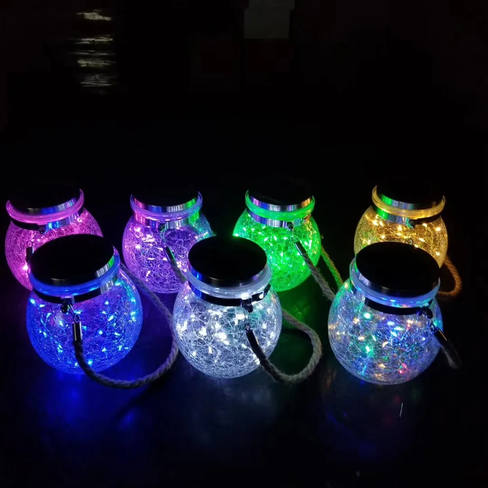 

2021 LED Solar Fairy Light Powered Mason Jar Lights for Outdoor Patio Party Wedding Garden Courtyard Decorative Led Lamps