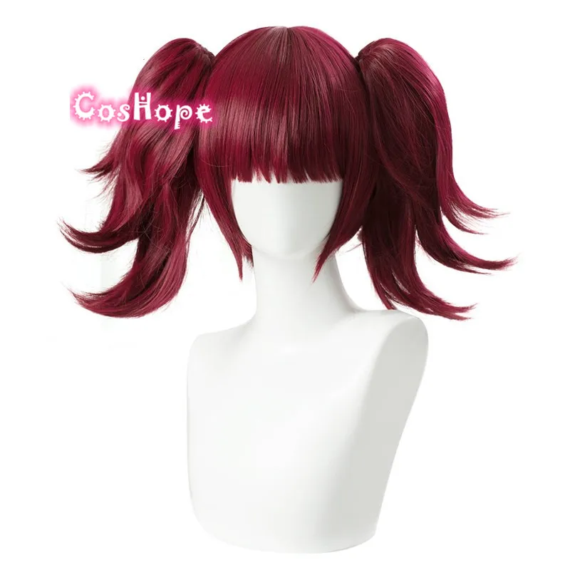 Женский парик с двойным хвостом Mey Rin черный из термостойкого синтетического