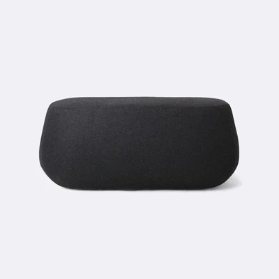 L Size black color Создатель секционный диван эллипс оттоманс ноги современный диван Кама кашемир тканевый стул оттоманс диван набор мебель для гостиной - Цвет: L Size black color
