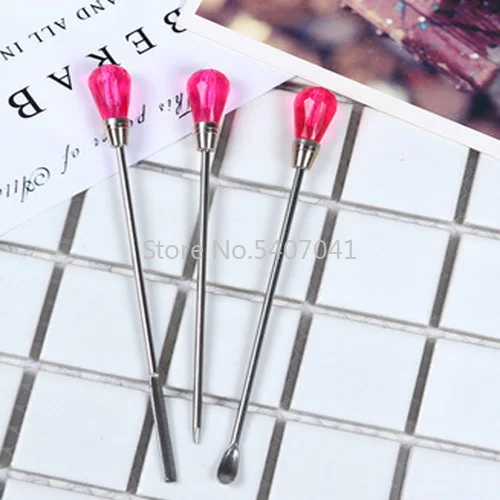 Popular3 шт/набор длина 10 см пузырчатая игла Порошковая ложка для перемешивания
