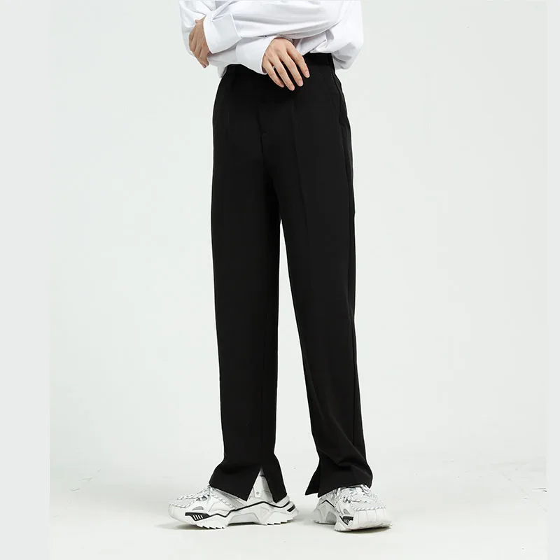 

2021 New 3 Colors Men's Casual Suit Pant Male Japan Korea Streetwear Vintage Fashion Long Trousers Straight Pants