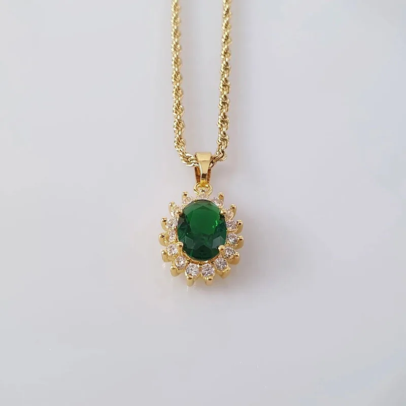 YC-UPGO Vintage Colorful Necklace For Women Retro Red Crystal Round Shape Pearl Choker Necklaces Gifts Jewelry | Украшения и