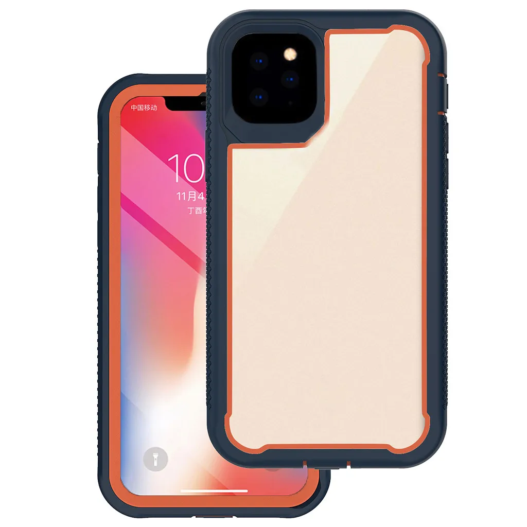 Чехол для iPhone 11 чехол Pro Max прозрачная задняя крышка мягкий ТПУ бампер защитный