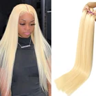 Пряди бразильских натуральных волос Promqueen, волнистые пряди блонд, 613, 30, 32, 38, 40 дюймов