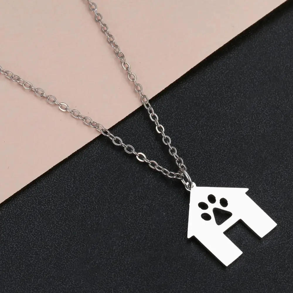 Цепочка чокер Chandler из нержавеющей стали для женщин и любимых питомцев модное