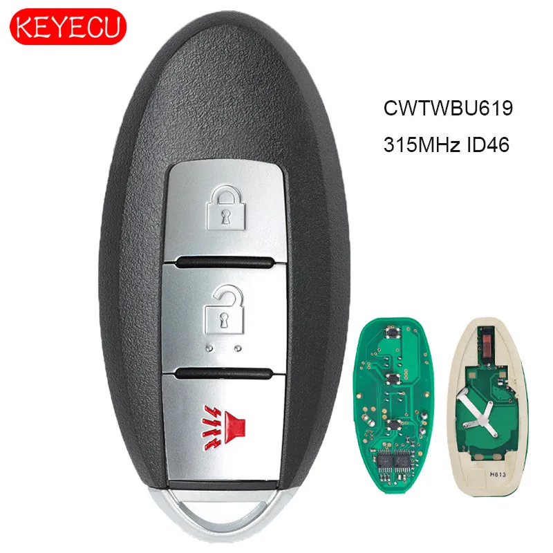 KEYECU умная деталь с 3 кнопками 315 МГц ID46 для Infiniti FX35 FX45 2005 2006 2007 2008 FCC: CWTWBU619|Ключ от