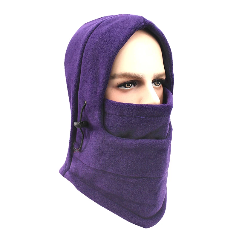 JLETOLI Открытый Осень Зима ветрозащитный флис теплый Facemask лыжный головной убор с капюшоном шапка Велоспорт езда обучение маска