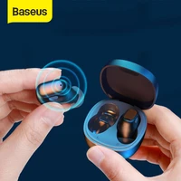 baseus wm01 tws bluetooth earphones stereo wireless 5 0 bluetooth headphones touch control noise cancelling gaming headset