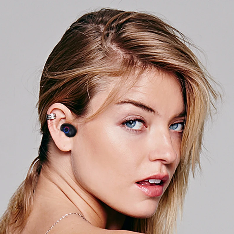 Bluetooth беспроводные наушники TWS 5 0 настоящие стерео мини гарнитура с микрофоном