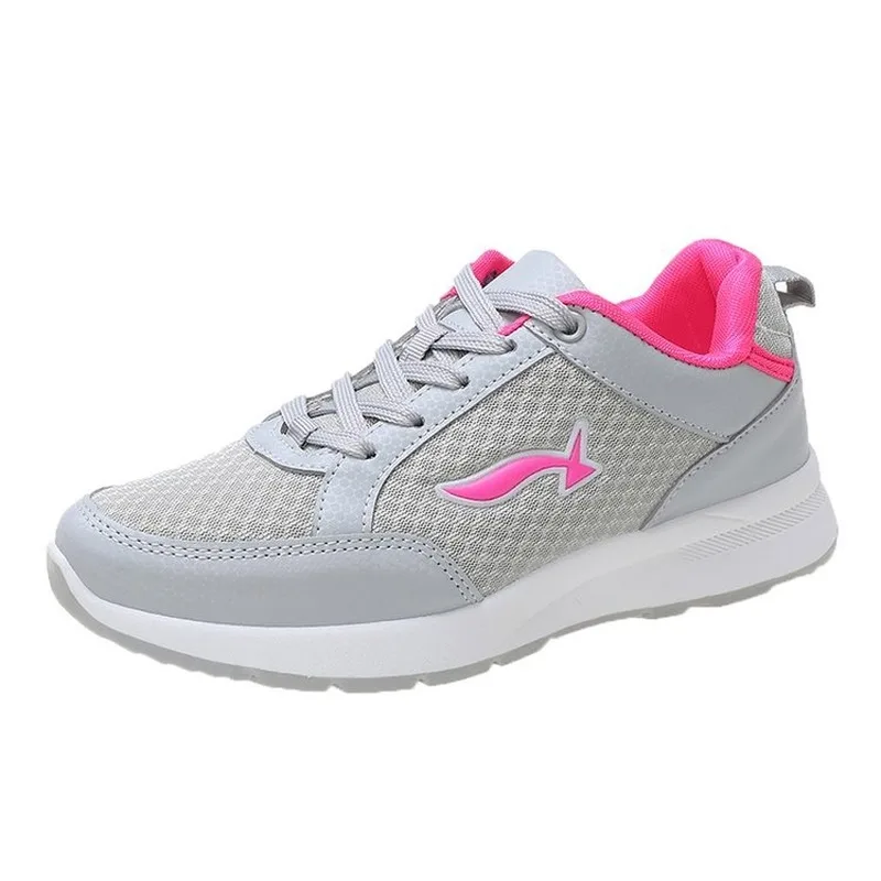 

Spring New Platform Running Casual Woman Sneakers Lace-Up Breathable Mesh Women's Shoes 2021 Tenis Feminino Zapatillas Mujer