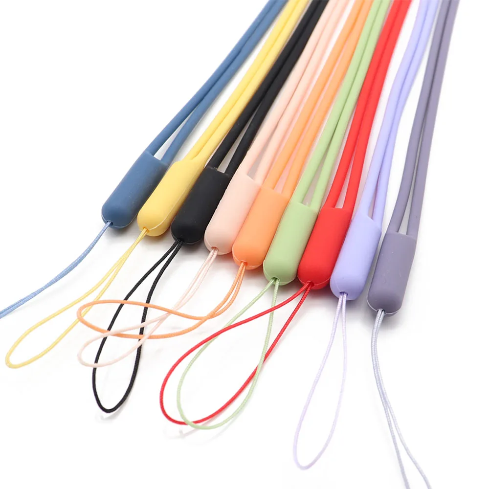 

Universal Silicone Cute mobile phone straps neck Lanyard Holder USB strap keychain ID Card Gym Badge Cord Hanging Rope