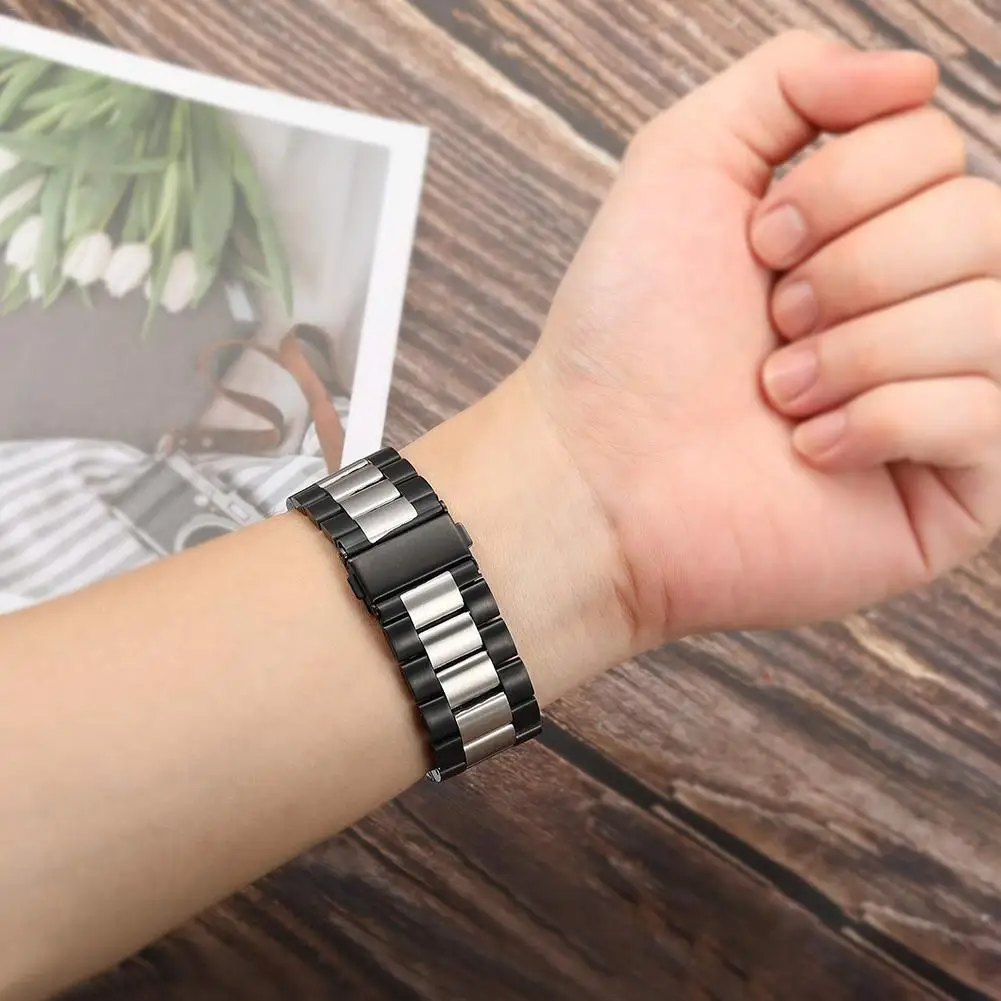 Общие 22 мм металлический ремешок из нержавеющей стали для часов Fossil Gen 5 samsung gear S3