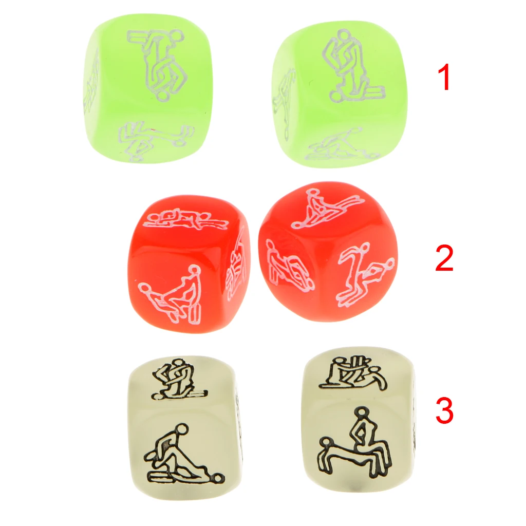 Взрослый секс светящаяся игральная кость игра любовь азартные игры Романтика