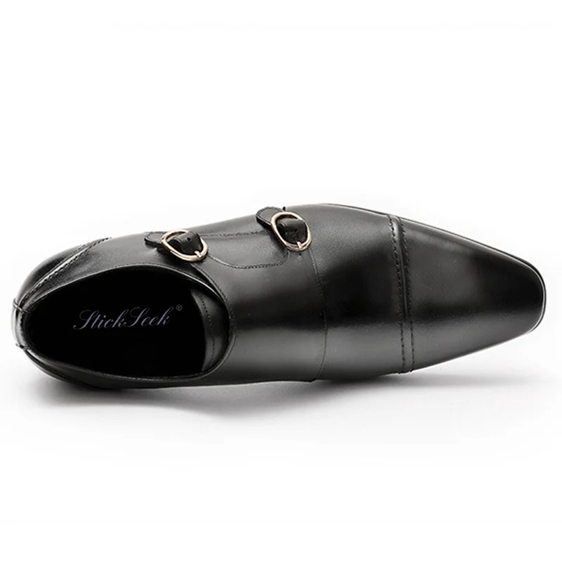 Классические Мужские модельные туфли из натуральной кожи с острым носком