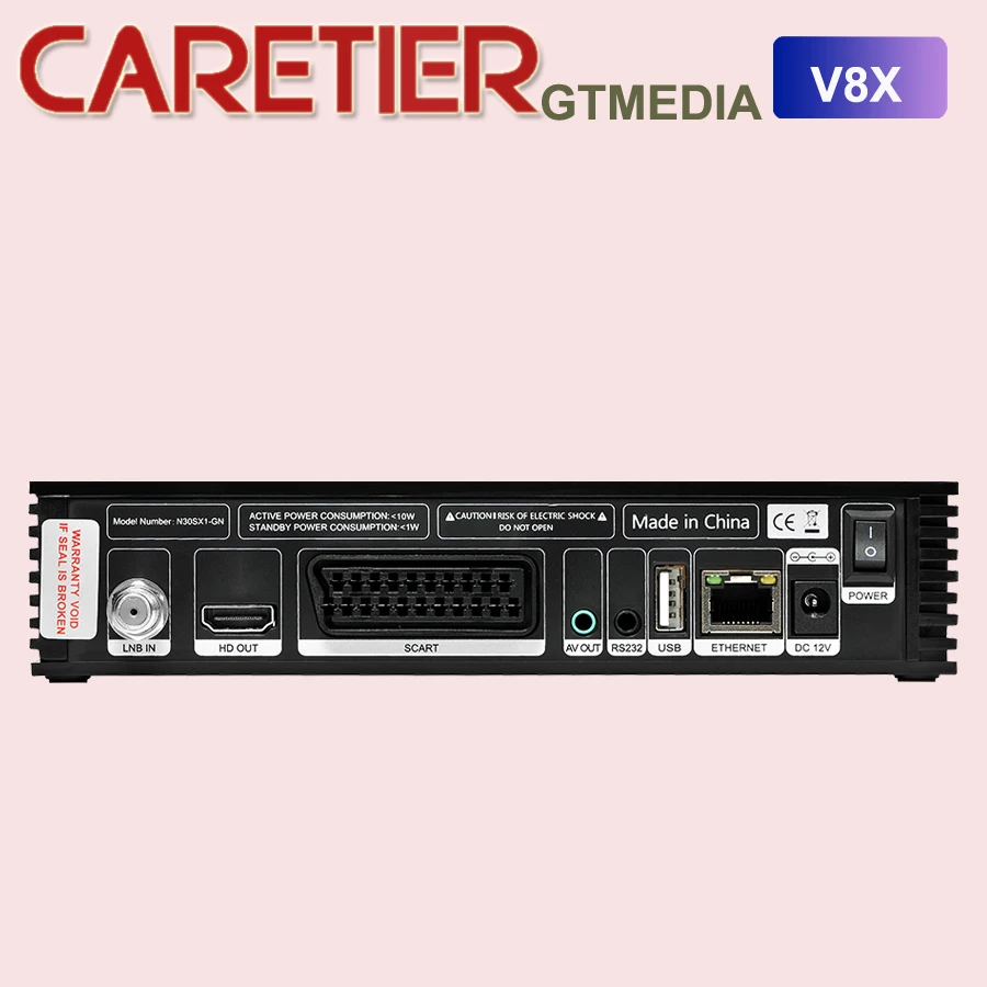 GTMedia V8X 1080P Full HD DVB S/S2/S2X odbiornik satelitarny wsparcie CA PowerVu Bisskey H.265 wbudowana aktualizacja Wi Fi V8