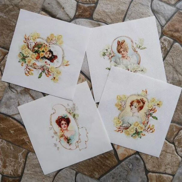 Ткань с цифровым принтом 8 шт./лот королевская ткань Смешанная 15*15 см Виктория