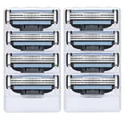 8 шт.упак. Для Мужчин's Безопасность бритвенные лезвия для ухода за кожей лица лезвия для бритья ручной кассета для бритвы для бритья Gillette mach 3