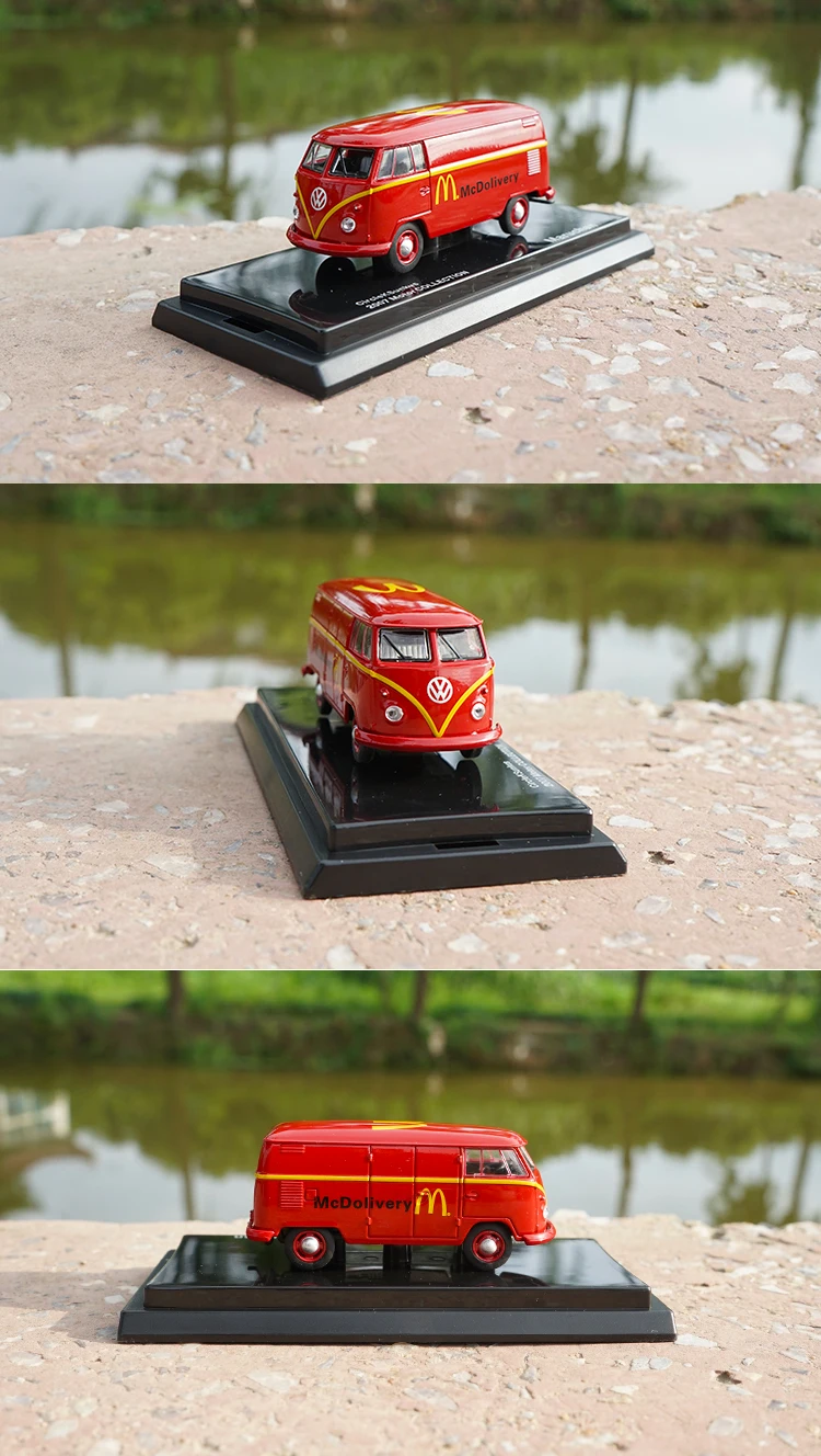 1: 64 VW фургон грузовой автобус T1 литая модель автомобиля игрушки Металлическая Модель автомобиля оригинальная коробка