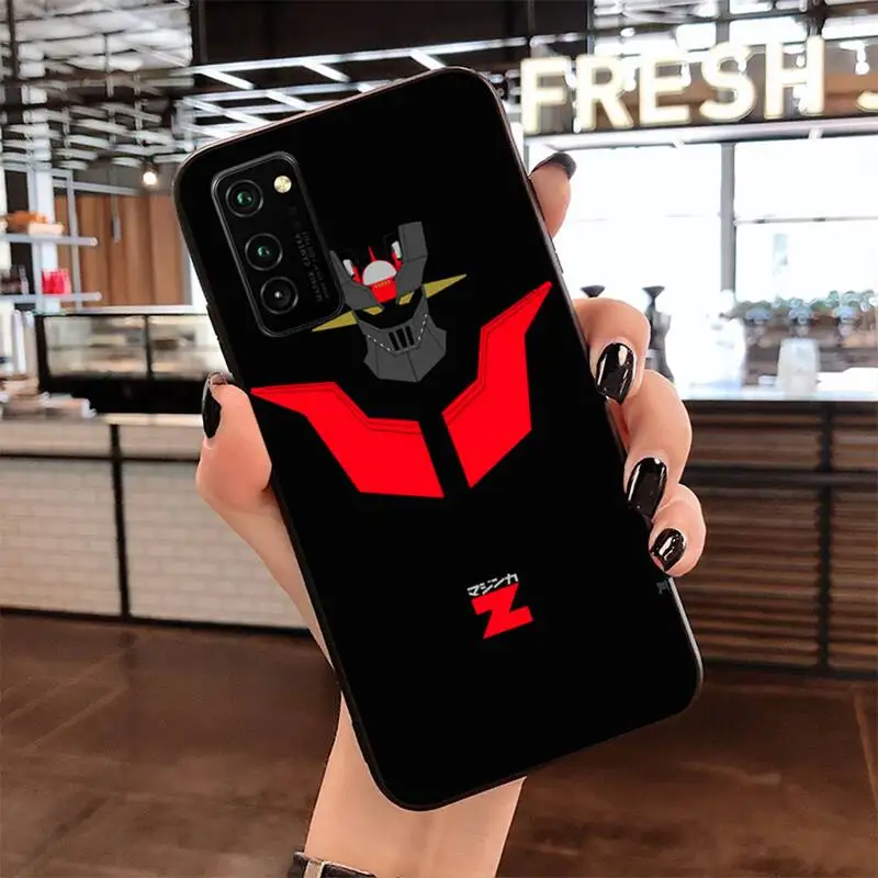 Черный мягкий чехол НЛО робот для телефона Samsung S20 plus Ultra S6 S7 edge S8 S9 S10 5G lite