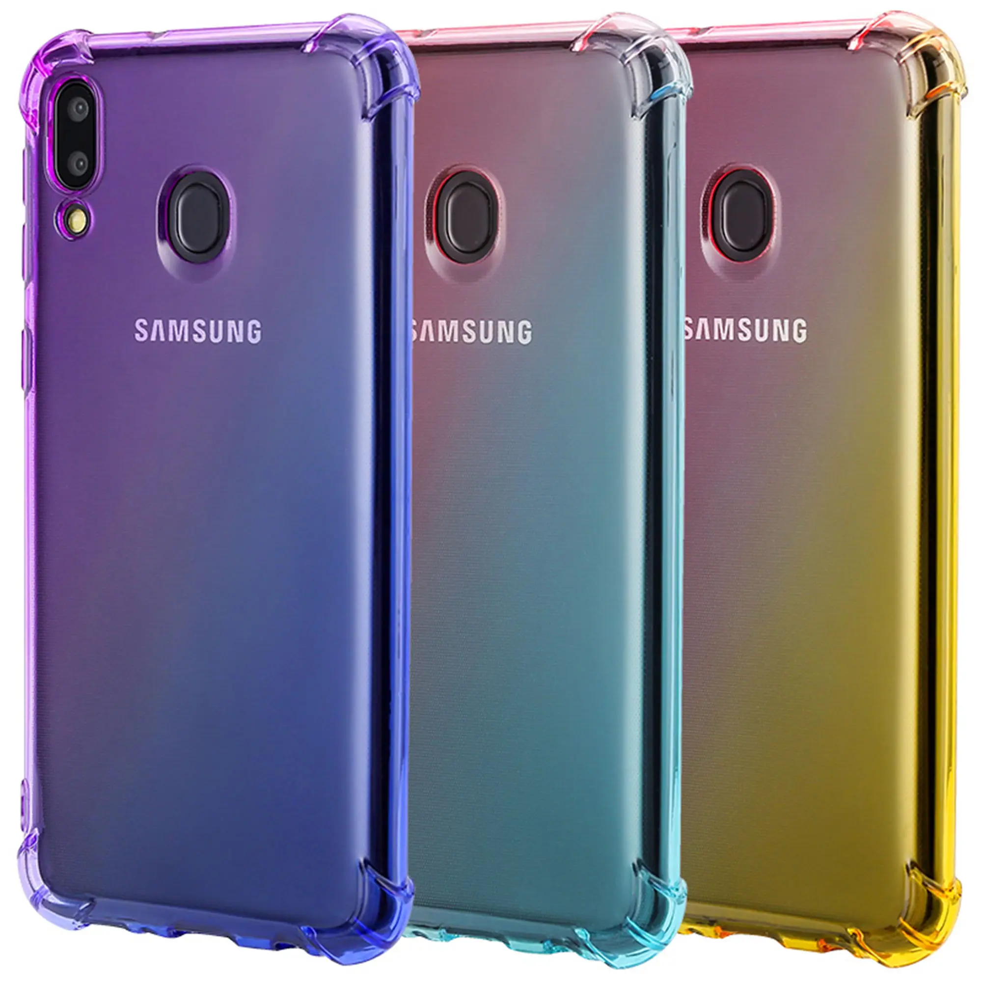Прозрачный градиентный чехол для Xiaomi Redmi Note 7 Pro 8 5 6 Мягкий Силиконовый ТПУ задней